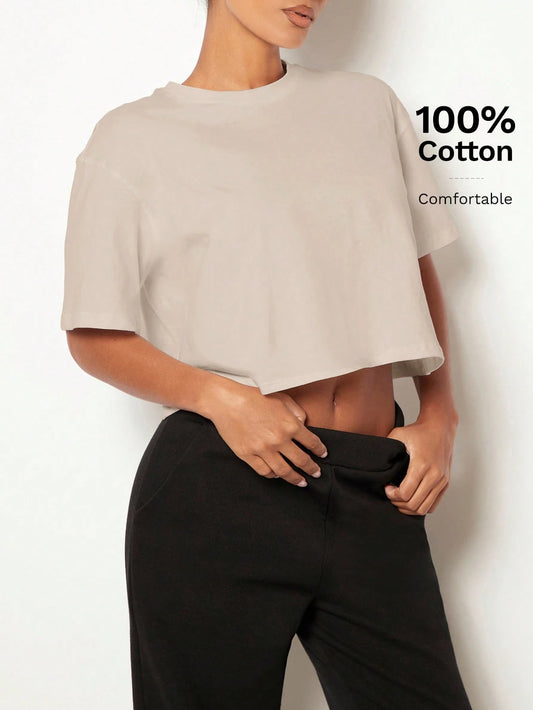 Basic Beige Croptop