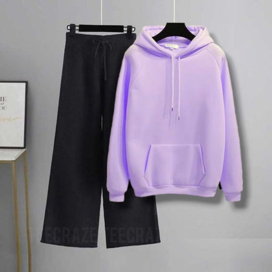 LILAC HOODIE-BLACK FLAPPER