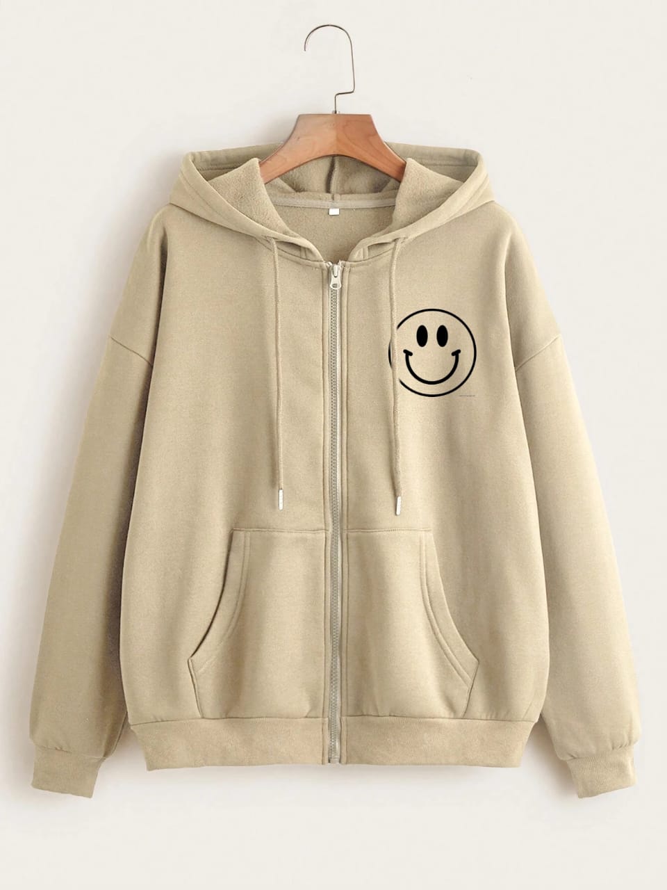 BEIGE ZIPPER POC SMILE