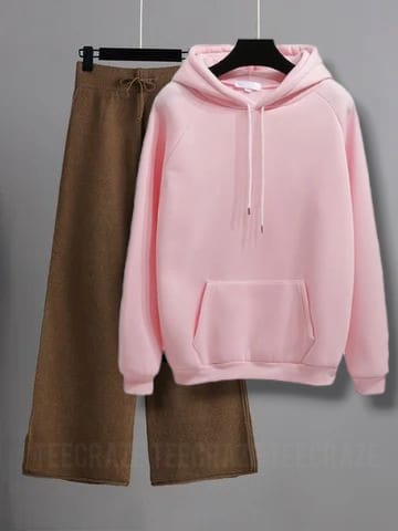 PINK HOODIE-BROWN FLAPPER