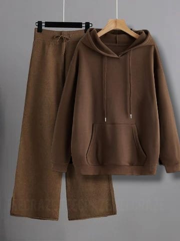 BROWN HOODIE-BROWN FLAPPER