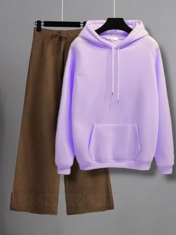 LILAC HOODIE-BROWN FLAPPER