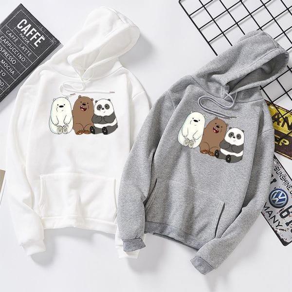 PACK OF 2 HOODIES WHITE 3 BEARS - GREY 3 BEARS