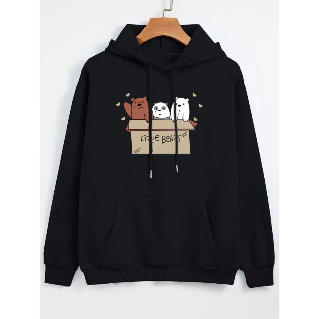 BLACK HOODIE FREE BEARS